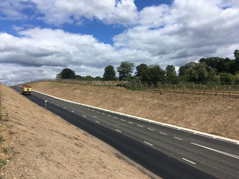 Temporary access road to reduce HS2 traffic in Chalfont St Peter